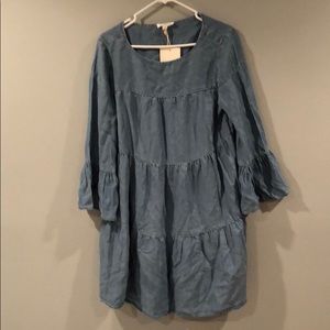 Beach lunch lounge denim dress